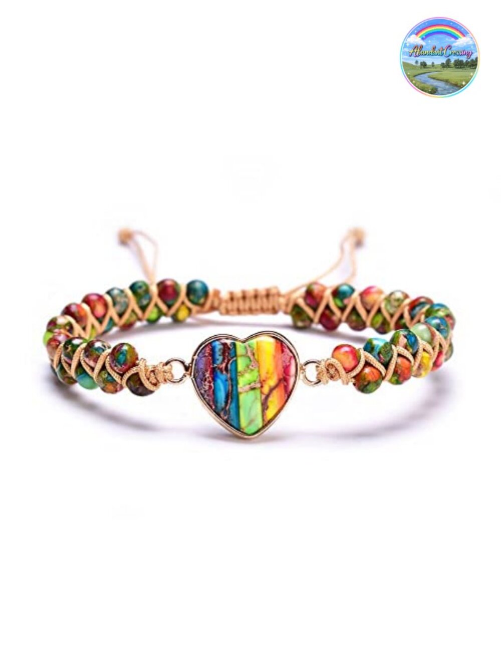 Natural Stone Chakra Healing Bracelet Handmade Leather Wrap Meditation